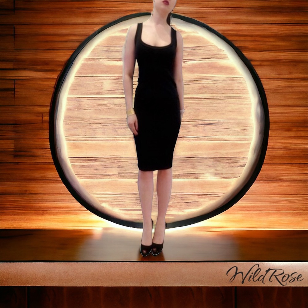 Dolce & Gabbana Black Wool Fitted Stretch Pencil Skirt SZ 42